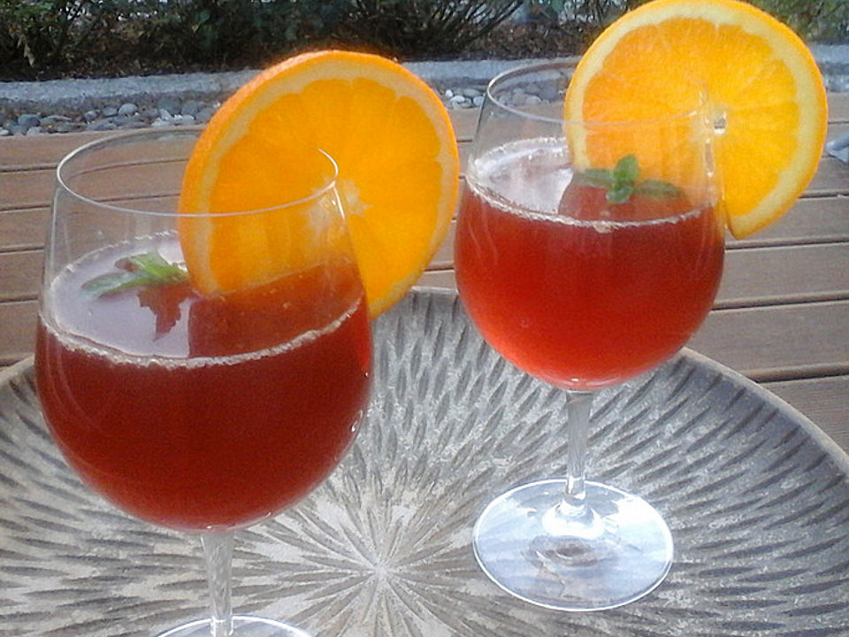 Kirsch-Orange Erfrischungs-Cocktail von Regenbogenküche | Chefkoch
