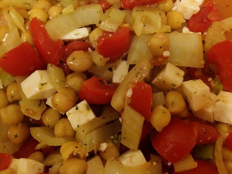 Fenchel-Tomaten-Salat mit Kichererbsen von bigbluebeauty| Chefkoch