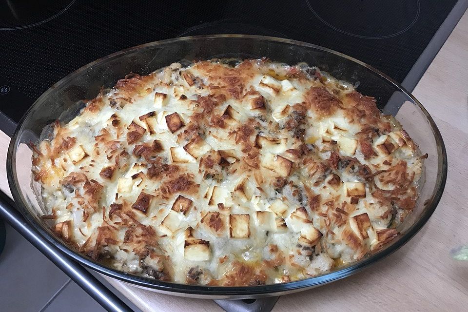 Low-Carb Hack-Tzatziki-Auflauf