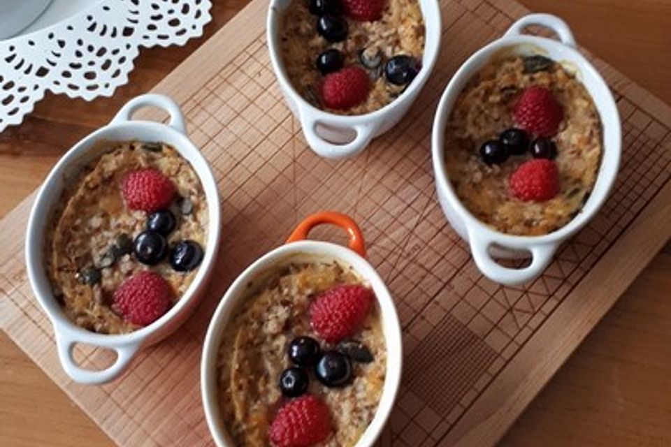 Baked Oatmeal mit Banane