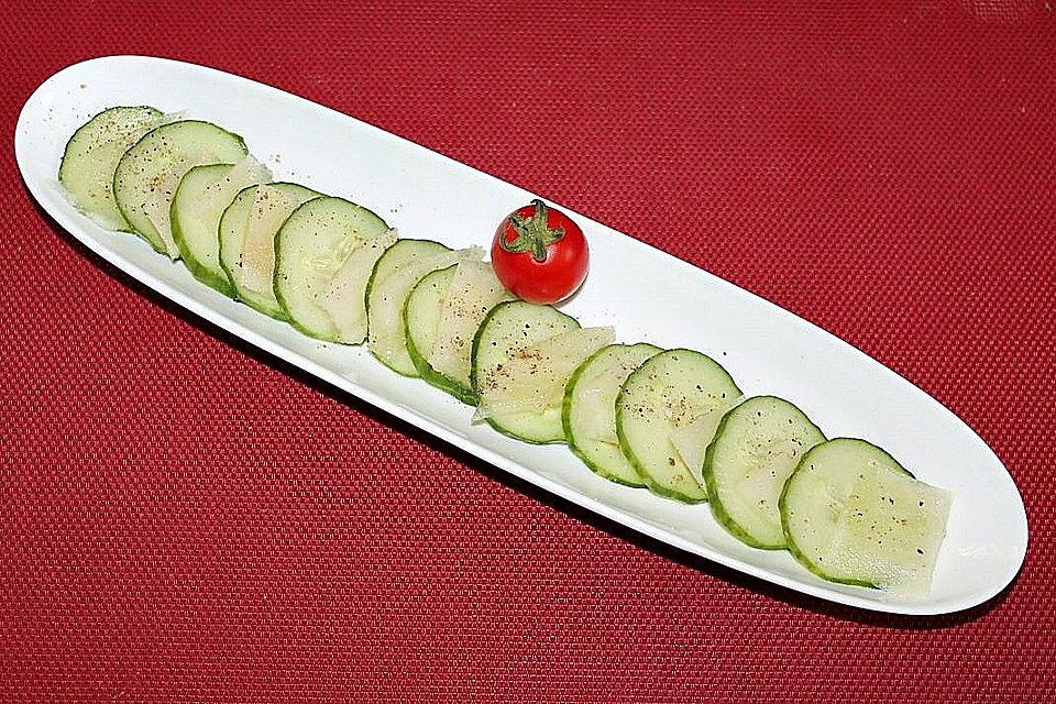 Gurke-Piel de Sapo Melone-Carpaccio