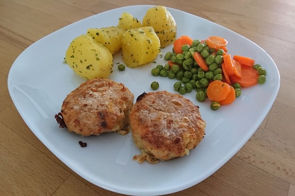 Camembert in Hackfleisch