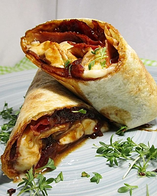Bacon-Mozzarella-Wraps