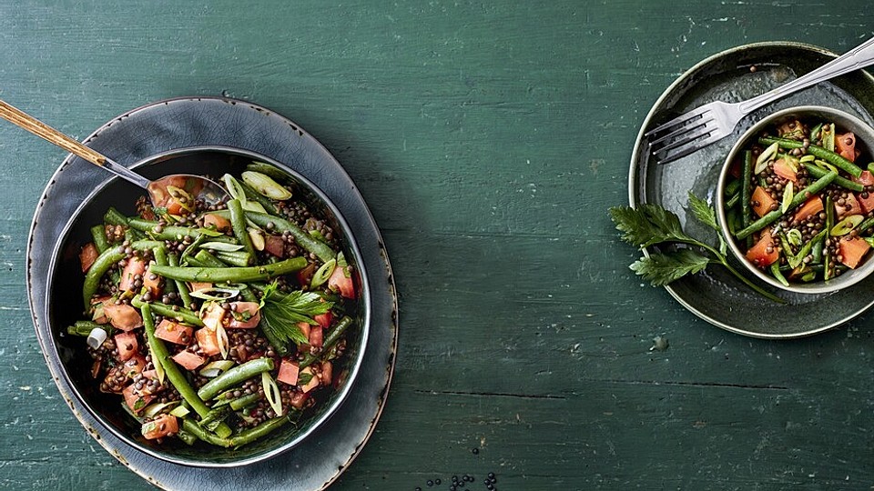 Bohnensalat mit Belugalinsen und Tomaten von ars_vivendi