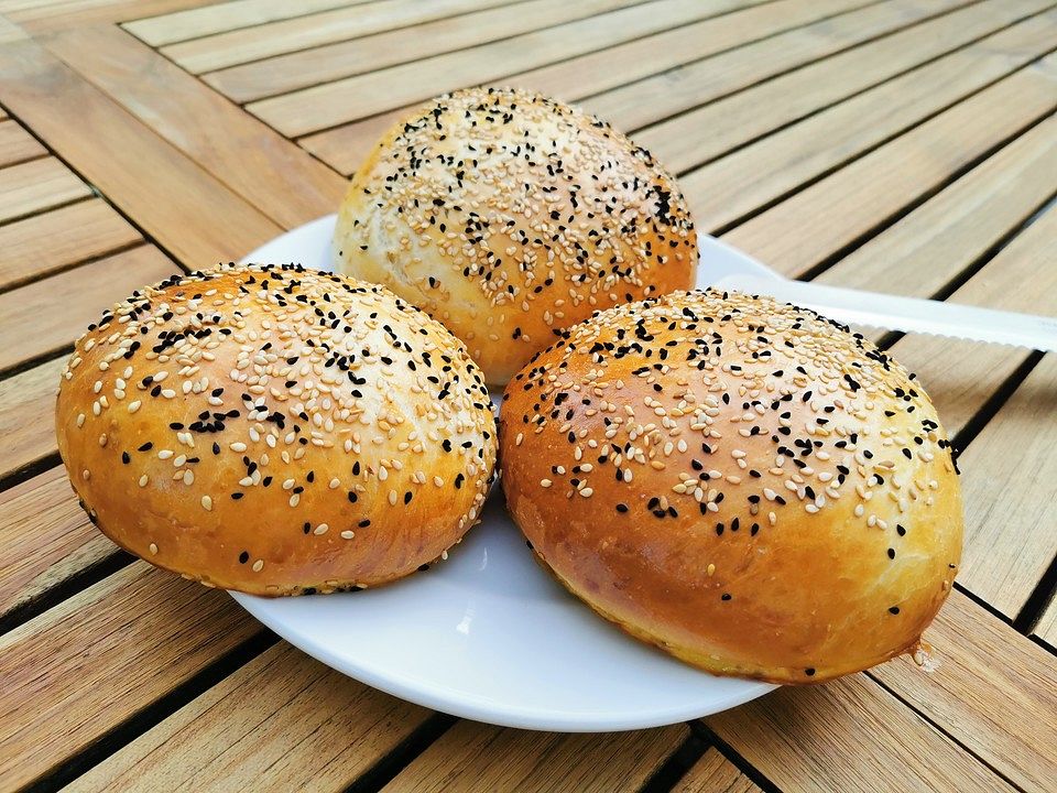 Burger Buns, Brötchen für Hamburger von shitzovran | Chefkoch