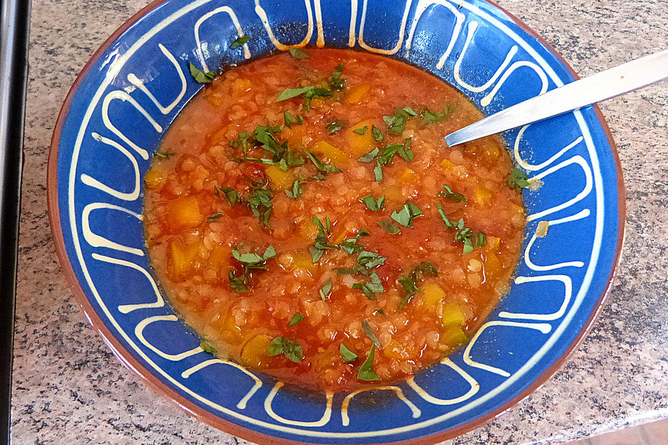 Krümeltigers Sommerlinsensuppe