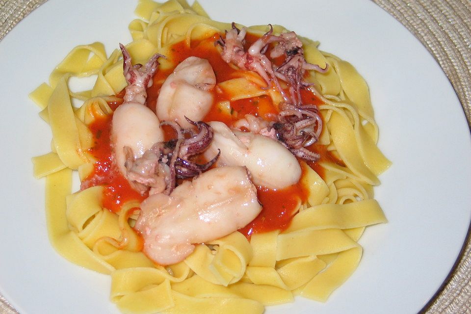 Fettuccine mit Calamari