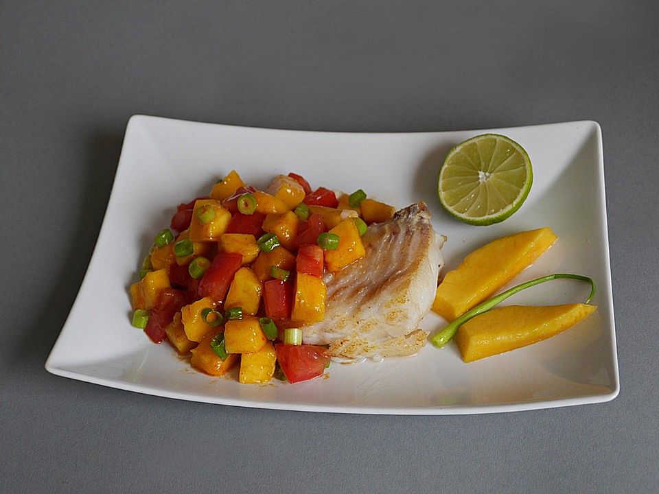 Fischfilet mit Mango-Tomaten-Salsa von ars_vivendi| Chefkoch