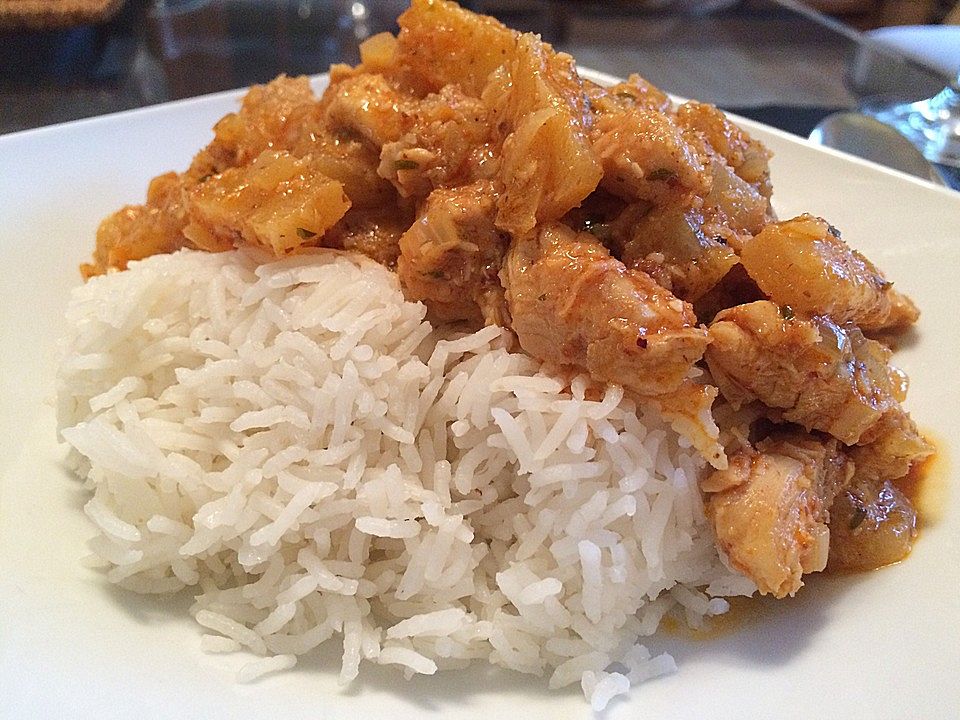 Hähnchen-Curry mit Ananas von Carly001| Chefkoch