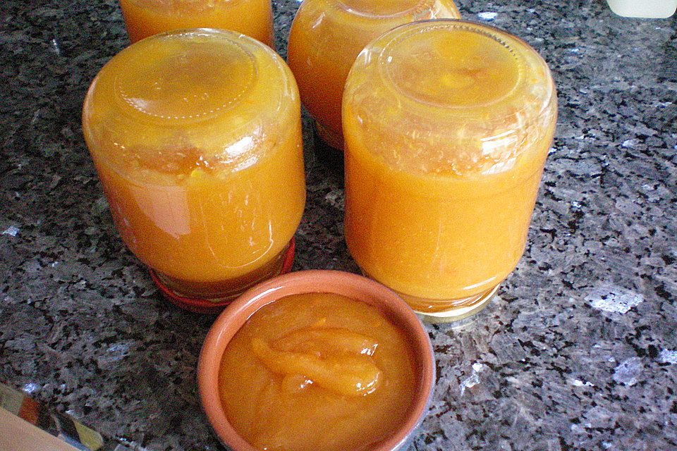 Pfirsich-Kürbis-Marmelade