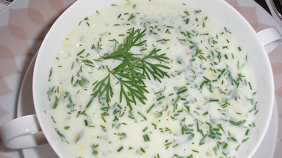 Birgits kalte Gurkensuppe mit Krabben von biring