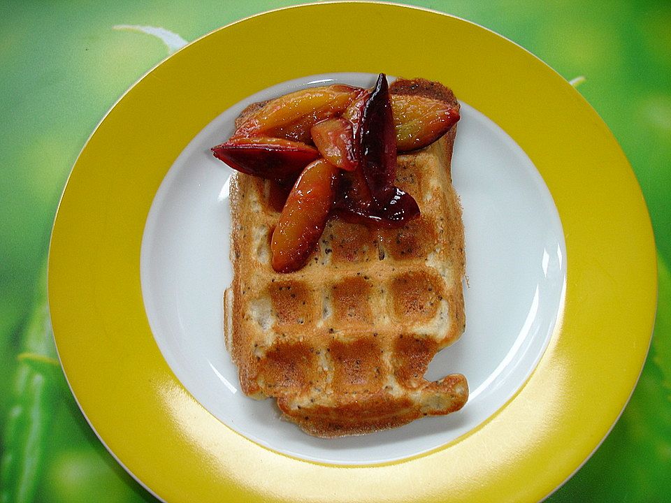 Waffeln mit Mohn und Ahornsirup von dodith| Chefkoch