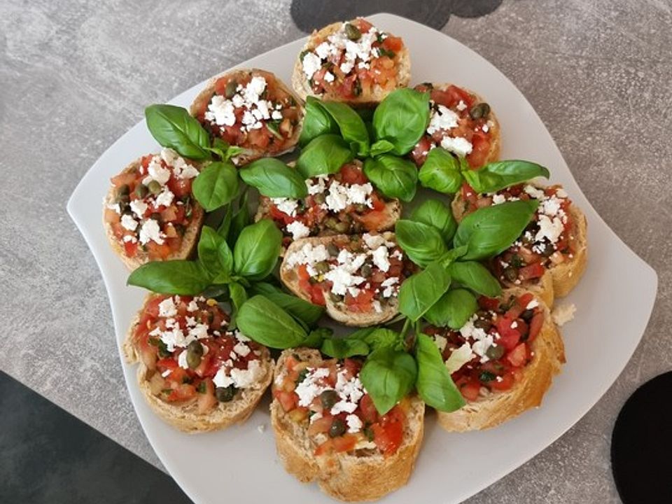 Bruschetta mit Tomaten und Kapern von milz-alfred | Chefkoch