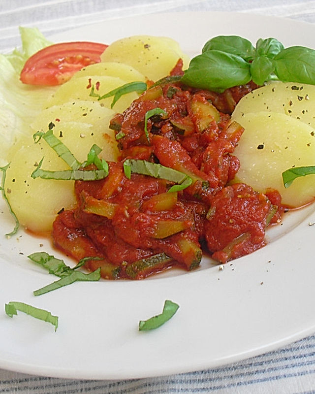 Zucchinipfanne Toskana mit Speck