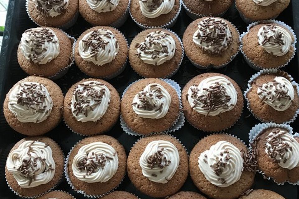 Cupcakes mit Nutella-Füllung