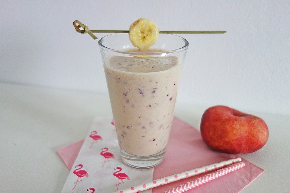 Bananen-Pfirsich-Smoothie