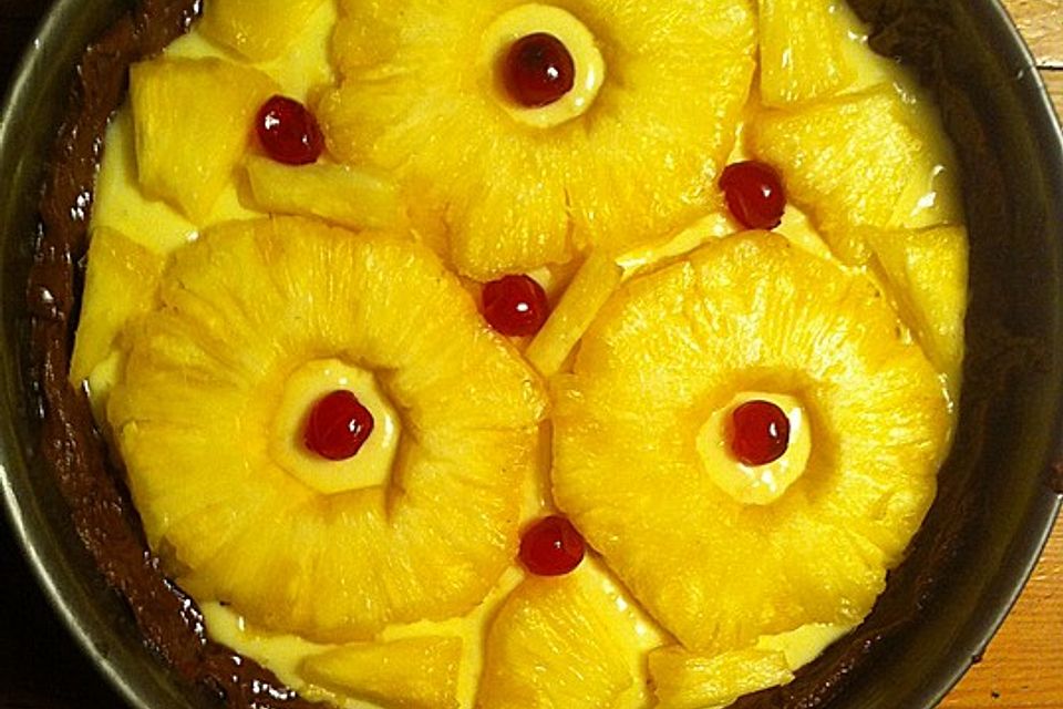 Ananas-Vanillepudding-Kuchen