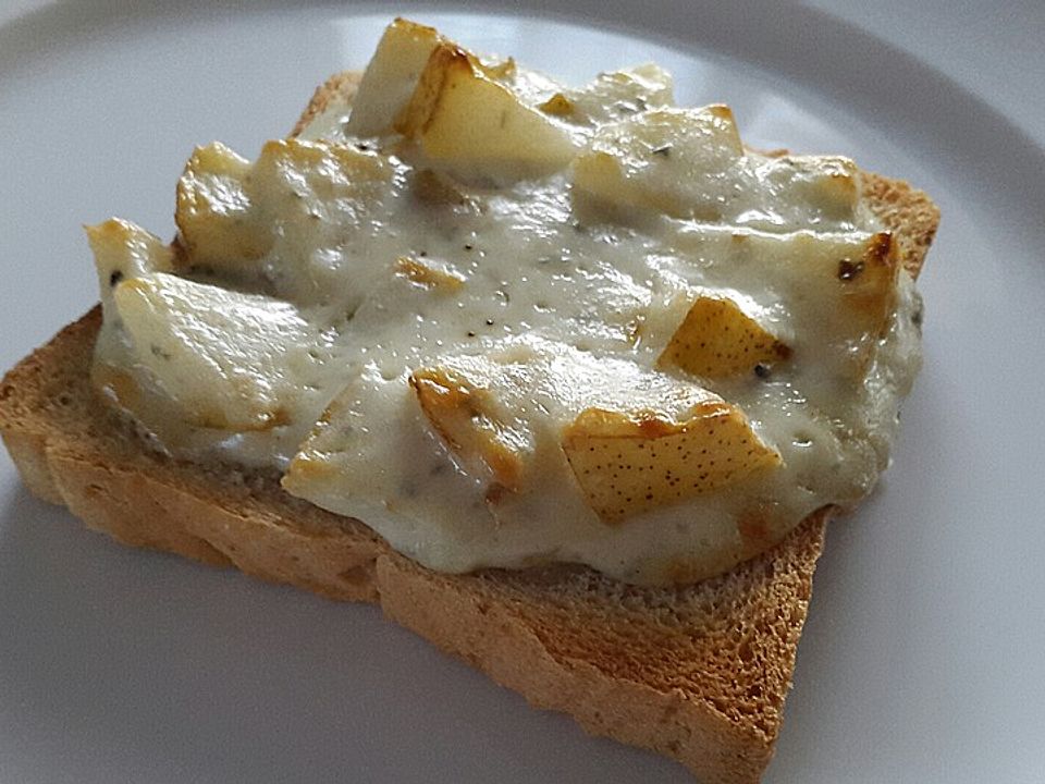 Gorgonzola-Toast mit Williams Birne von DerKüchensklave| Chefkoch
