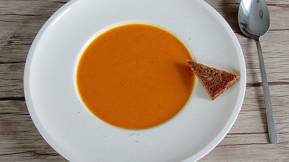 Kürbis-Kokos-Limetten-Suppe von Boritz Kürbis-Kokos-Limetten-Suppe von Boritz