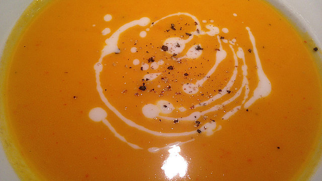 Kürbis-Kokos-Limetten-Suppe von Boritz Kürbis-Kokos-Limetten-Suppe von Boritz