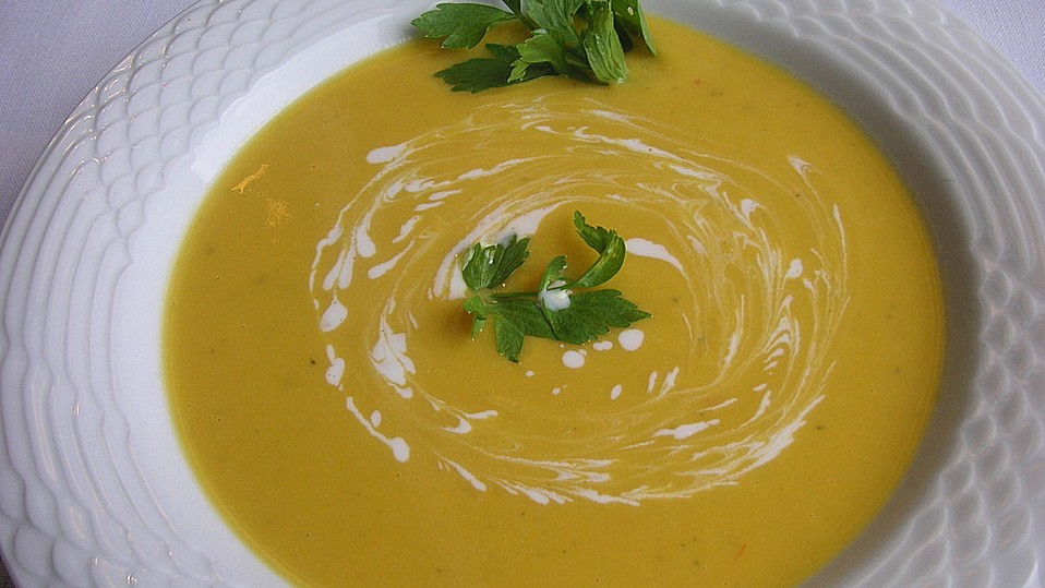 Kürbis-Kokos-Limetten-Suppe von Boritz Kürbis-Kokos-Limetten-Suppe von Boritz
