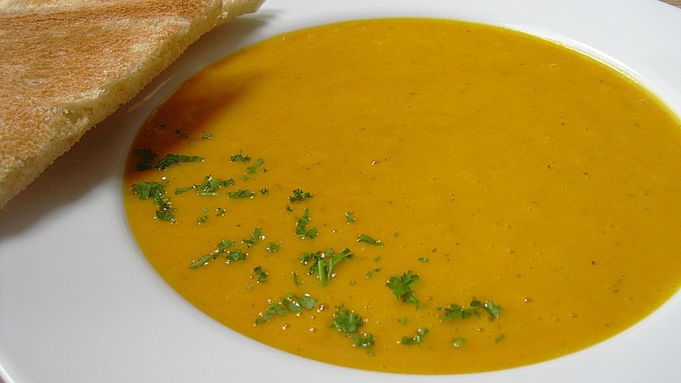 Kürbis-Kokos-Limetten-Suppe von Boritz Kürbis-Kokos-Limetten-Suppe von Boritz