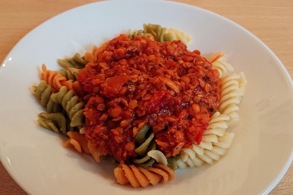 BettiBlus Thunfisch-Linsen-Pasta-Sauce