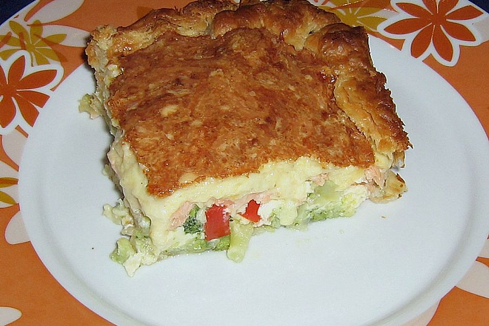 Lachs - Blätterteig - Pie