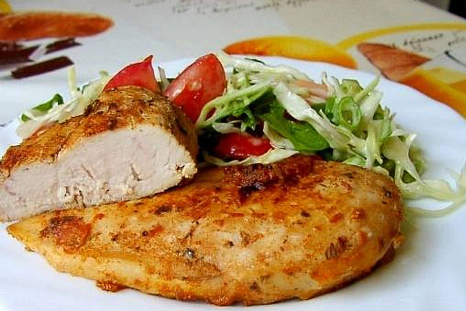 Hähnchenbrust in Weißwein-Marinade