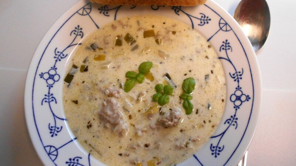 Hack-Käse-Porree-Suppe von ulkig Hack-Käse-Porree-Suppe von ulkig