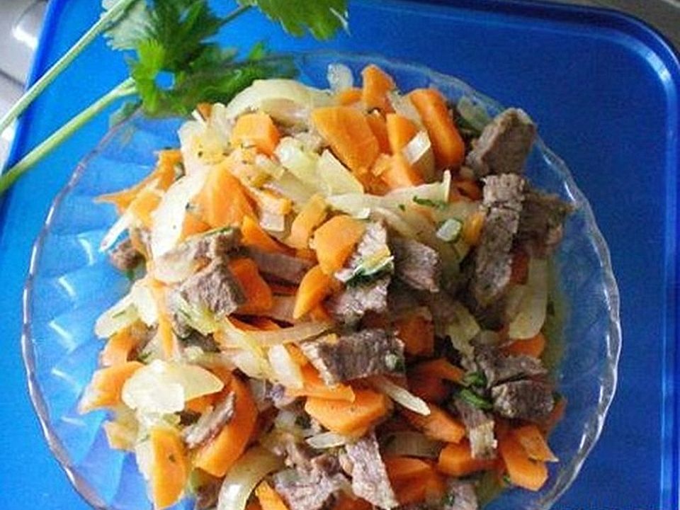 Möhren-Rindfleisch-Salat von caipiri| Chefkoch