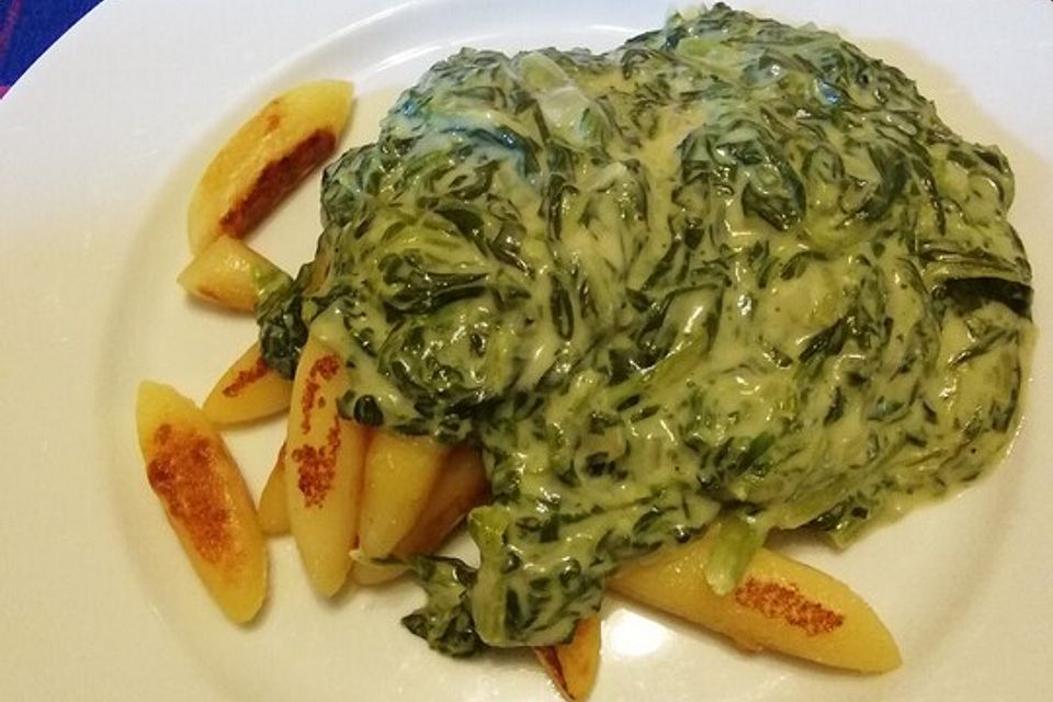 Nudeln mit Spinatsoße Nudeln mit Spinatsoße