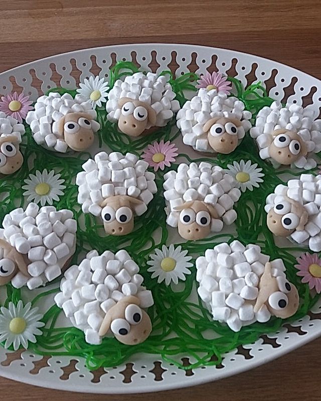 Schäfchen-Cupcakes