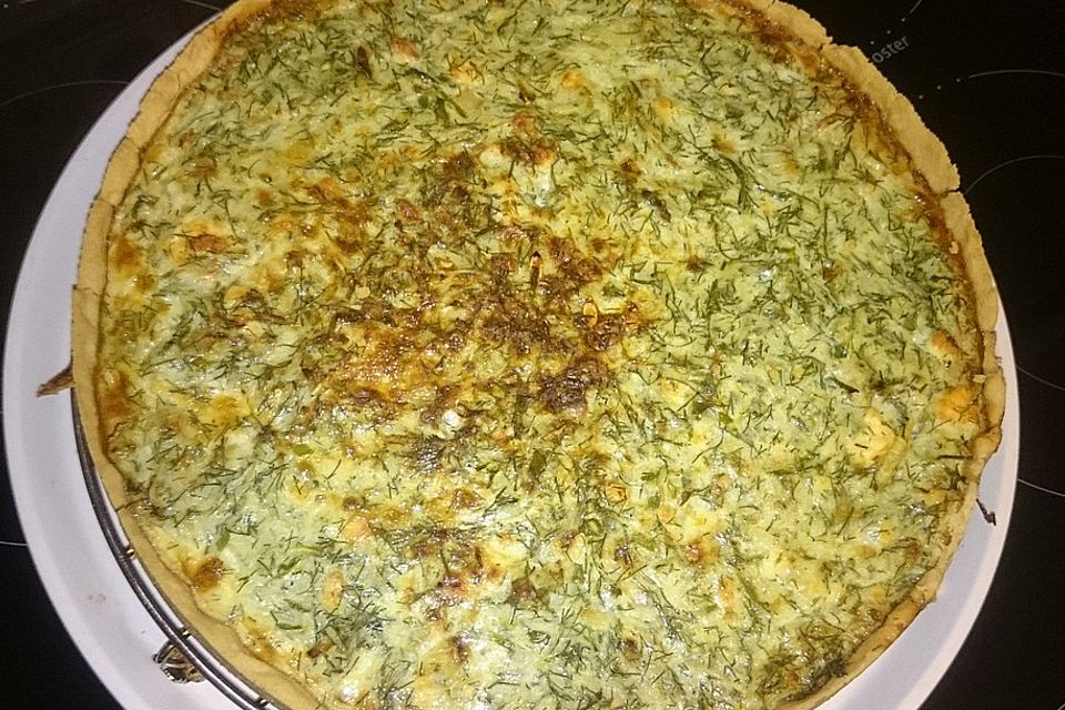 Gurken-Quiche mit Schafskäse Gurken-Quiche mit Schafskäse