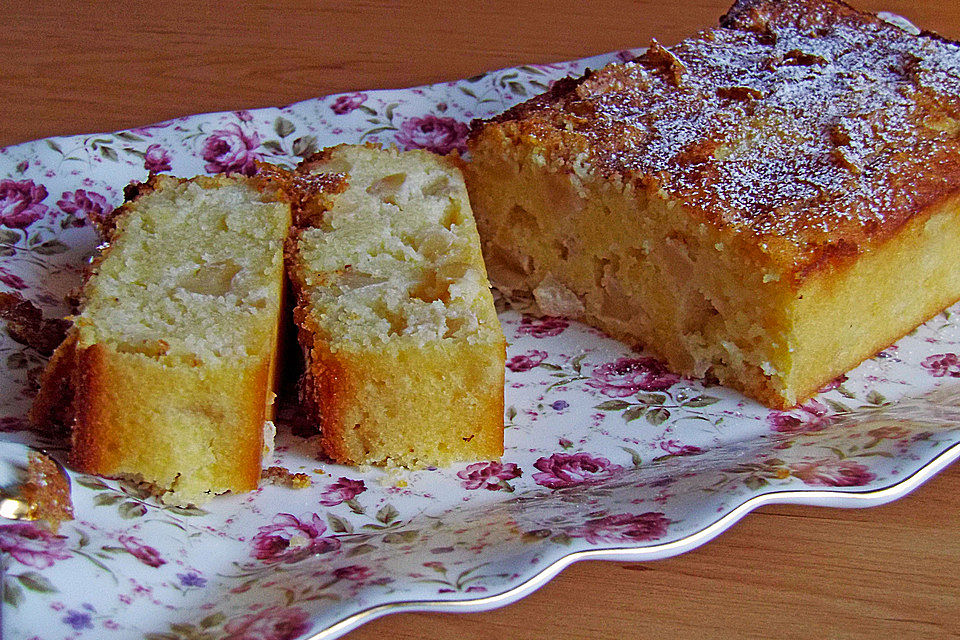 Quark - Apfelkuchen ohne Boden