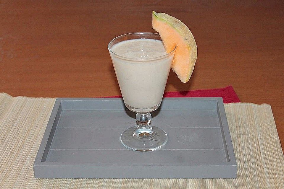 Cantaloupe Melonen-Bananen-Dickmilch