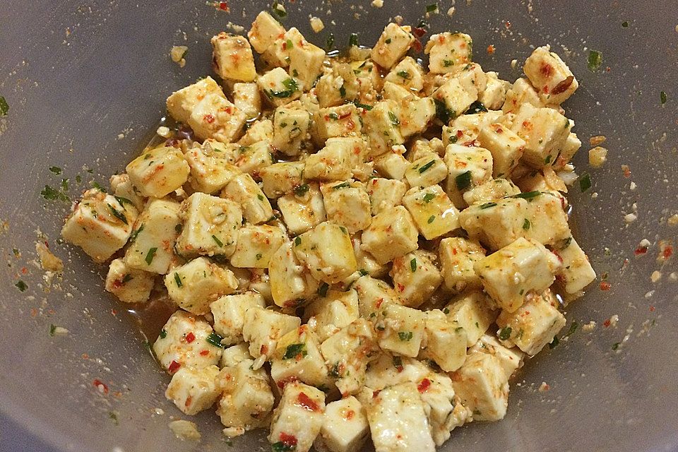 Feta in Chilimarinade