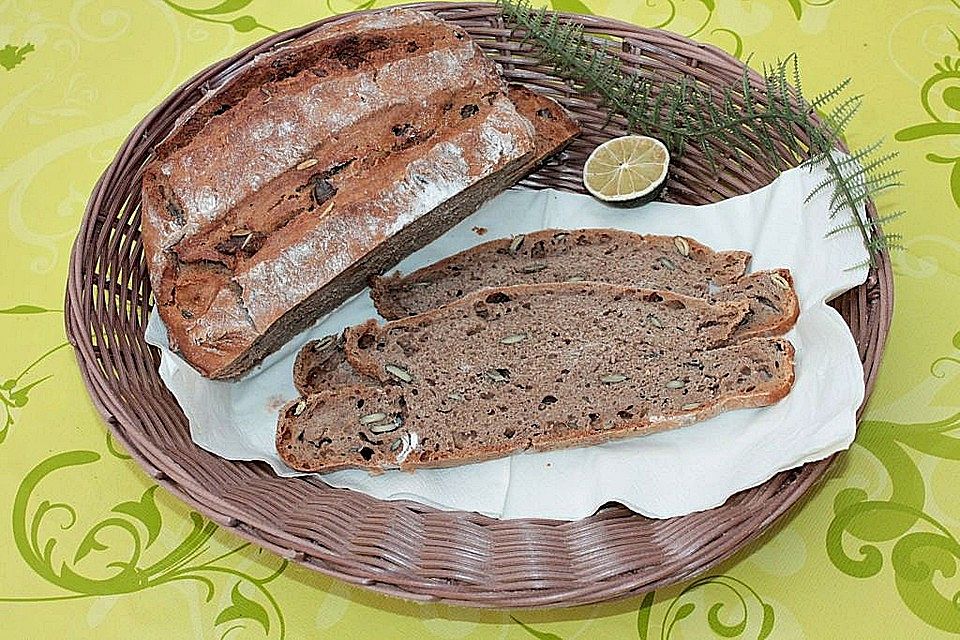 5-Korn-Brot mit Kürbiskernen