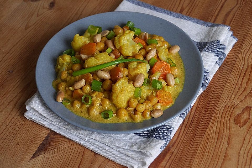 Vegetarisches Kichererbsen-Curry