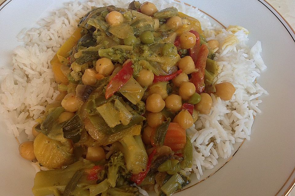 Vegetarisches Kichererbsen-Curry