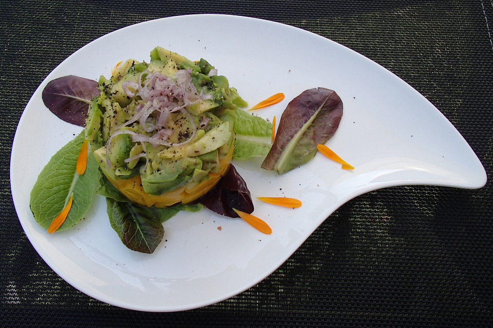 Mango-Avocado-Salat mit Balsamicodressing