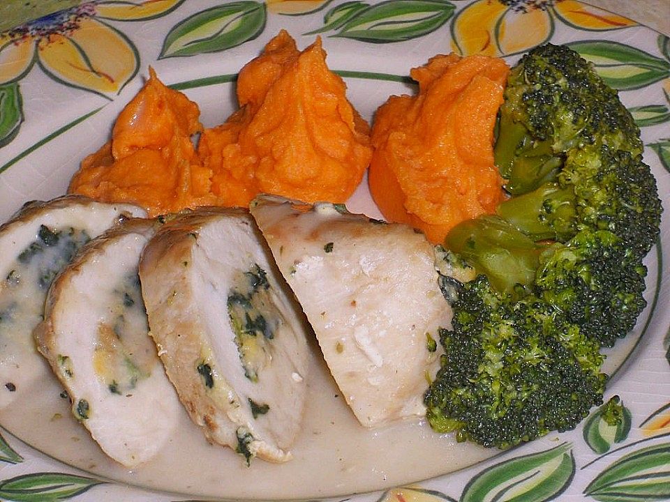 Hühnerbrust, gefüllt mit Käse und Champignons von agaragar| Chefkoch