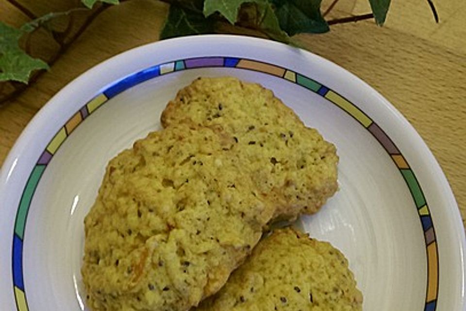 Knusprige Power-Cookies mit Kürbis und Chia-Samen