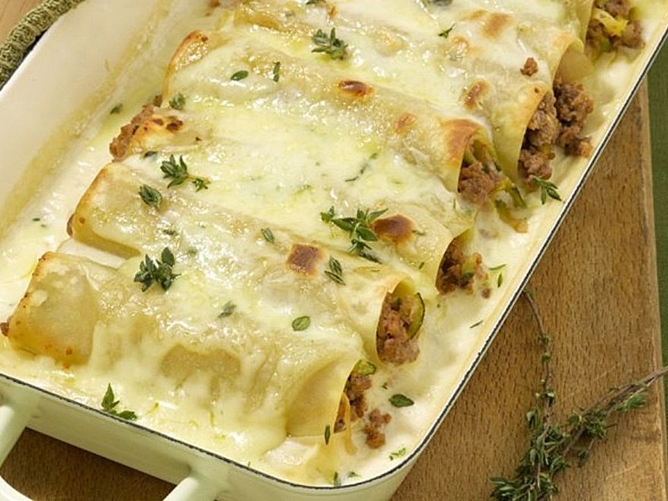 Cannelloni mit Zucchini-Hackfleisch-Füllung von Vronal93 | Chefkoch
