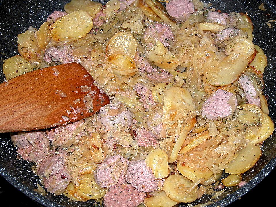 sauerkraut pfanne vegetarisch crock pot