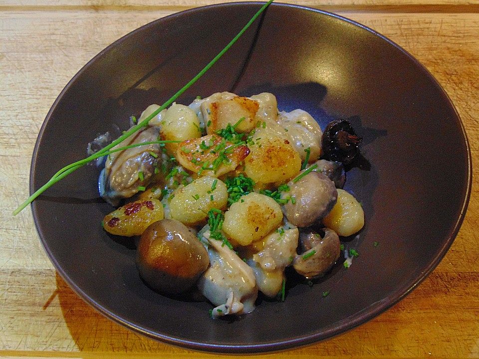 Gnocchi-Pfanne mit Hähnchen und Champignons von der_schnapf| Chefkoch