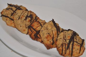 Bananen-Haferflocken-Nuss-Cookies
