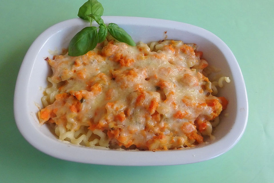 Überbackene Penne mit Fenchelcreme