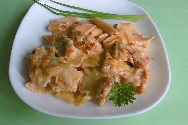 Spätzle-Geschnetzeltes-Tomaten-Auflauf von Anke1992| Chefkoch