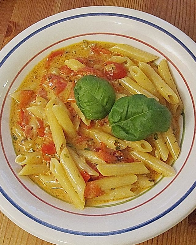Gorgonzola - Tomaten - Sauce zu Nudeln